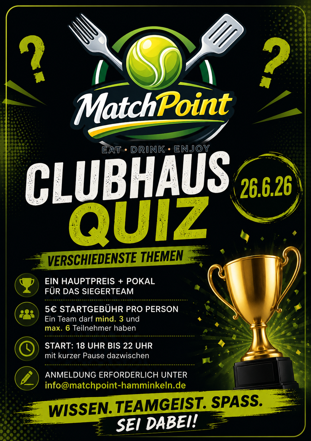 Eventplakat Clubhausquiz